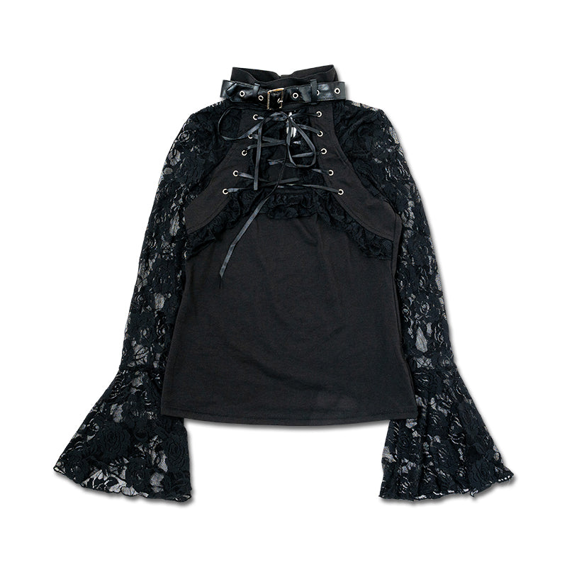 Lace Gothic Long-Sleeve Tee