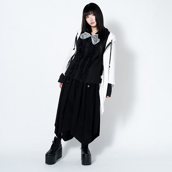 上質スウェットデビル悪魔の角耳付きオーバースウェットorZIP