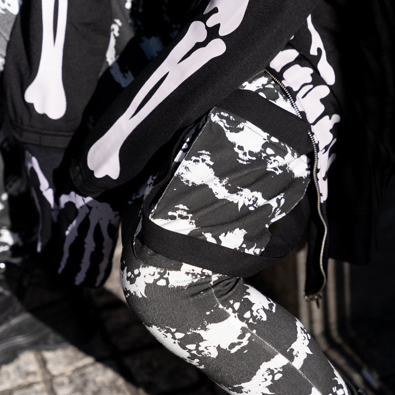 I read an image to a gallery viewer, Skull Border Sarrouel Pants
