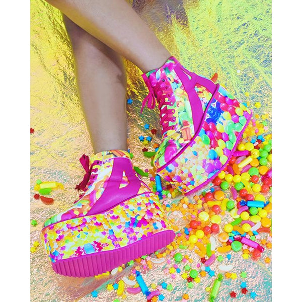 I read an image to a gallery viewer,  POP Candy Platform Shoes