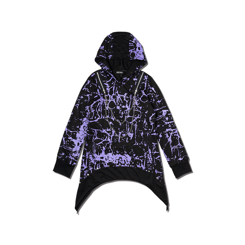 I read an image to a gallery viewer, Shoulder Zip Hoodie