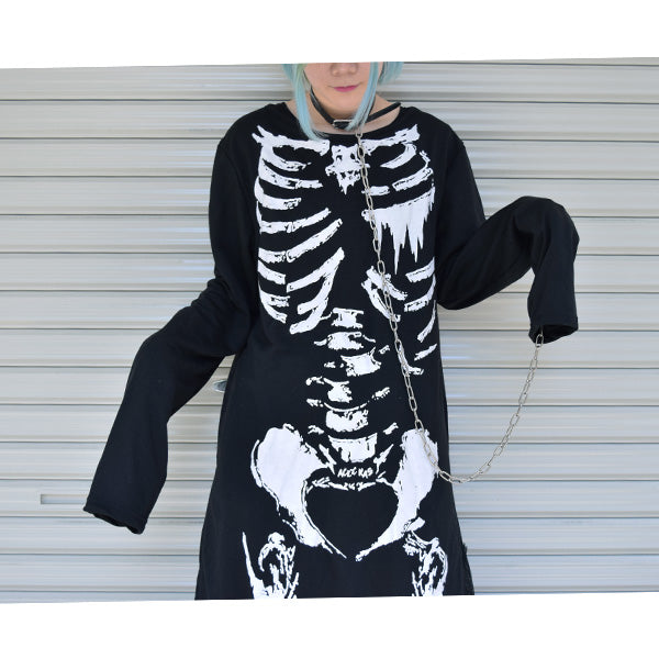 Skeleton Long T-Dress ACDC RAG Skeleton Long T-Dress ACDC RAG