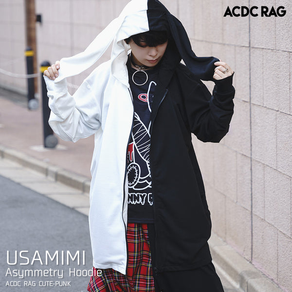 Asymmetry Usamimi ZIP Hoodie